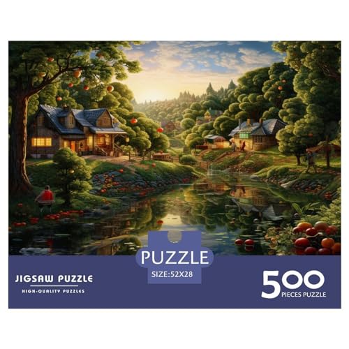 Paradies Puzzle 500 Teile Herausforderndes Puzzle 500 Stück Puzzle Puzzles Für Erwachsene Teenager Geschicklichkeitsspiel Für Die Ganze Familie Puzzle-Geschenk Ab 14 Jahren von GNMRTFEAE