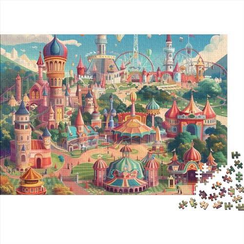 Schloss Vergnügungspark Puzzle 300 Teile Klassische Puzzles Puzzle 300 Stück Erwachsene Puzzles Geschicklichkeitsspiel Für Die Ganze Familie Raumdekoration Ab 14 Jahren von GNMRTFEAE