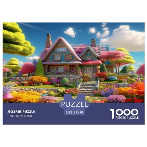 Süße Landschaft Puzzle 1000 Teile Klassische Puzzles 1000 Stück Puzzles Puzzles Für Erwachsene Geschicklichkeitsspiel Für Die Ganze Familie Spielzeug Geschenk Ab 14 Jahren von GNMRTFEAE