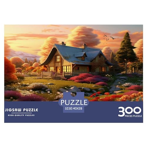 Süße Landschaft Puzzle 300 Teile Puzzle Kinder Lernspiel 300 Stück Puzzle Erwachsenen Puzzle Geschicklichkeitsspiel Für Die Ganze Familie Home Dekoration Puzzle Ab 14 Jahren von GNMRTFEAE