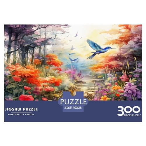 Vögel und Blumen Puzzle 300 Teile Puzzle Farbenfrohes 300 Stück Puzzle Erwachsenen Puzzle Geschicklichkeitsspiel Für Die Ganze Familie Spielzeug Geschenk Ab 14 Jahren von GNMRTFEAE