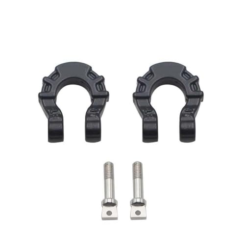 GNOVIATL 1/10 RC -Auto vorderen Rückmetallanhänger Haken Hitch Schlepphähne retten Sie kompatibel mit verschiedenen Modellen, einschließlich TRX6(Black) von GNOVIATL