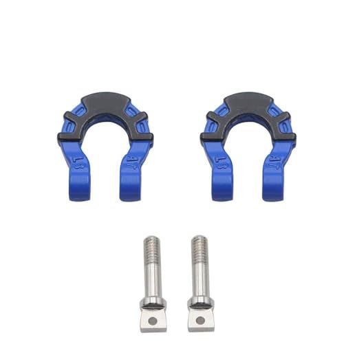 GNOVIATL 1/10 RC -Auto vorderen Rückmetallanhänger Haken Hitch Schlepphähne retten Sie kompatibel mit verschiedenen Modellen, einschließlich TRX6(Blue) von GNOVIATL