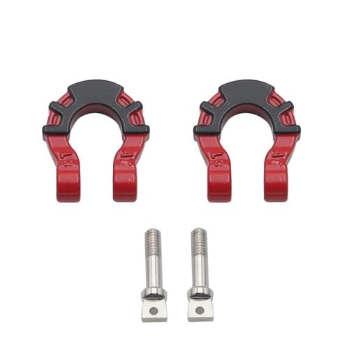 GNOVIATL 1/10 RC -Auto vorderen Rückmetallanhänger Haken Hitch Schlepphähne retten Sie kompatibel mit verschiedenen Modellen, einschließlich TRX6(Red) von GNOVIATL