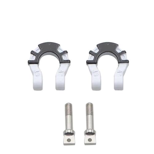 GNOVIATL 1/10 RC -Auto vorderen Rückmetallanhänger Haken Hitch Schlepphähne retten Sie kompatibel mit verschiedenen Modellen, einschließlich TRX6(Silver) von GNOVIATL