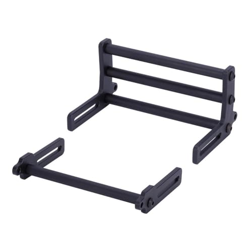 GNOVIATL 1/10 RC Crawler Car Aluminium vorderen Heck -Stoßstangenbullen mit FJ40 kompatibel(Black) von GNOVIATL