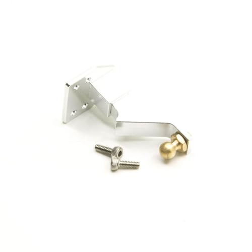 GNOVIATL 1/10 RC Crawler Tow Shackle Hook Receiver Anhänger -Kleiderschrank -Upgrade -Teil kompatibel mit TRX6 Aluminiumzubehör(Silver) von GNOVIATL