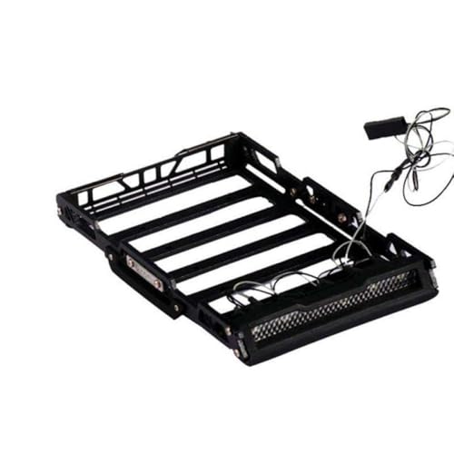 GNOVIATL 1 18 Skala RC Crawler Car Metal Dachträger mit -Leuchten mit Style Off -Straßenfahrzeugen kompatibel von GNOVIATL
