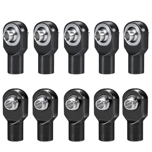 GNOVIATL 10pcs M3 Ball Head Aluminium -Stabendenverbindungskugelgelenk kompatibel mit 1 10 -Skala -RC -Autos wie(Black) von GNOVIATL