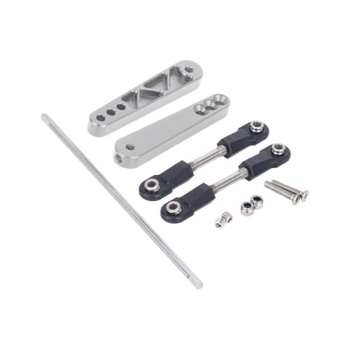 GNOVIATL 1Set Metal Anti Roll Stabstabilisator Link kompatibel mit 1 10 -Skala -RC -Crawler -Modellen wie RR10 90048 90053 Fahrzeug -Upgrade -Teile(Silver) von GNOVIATL