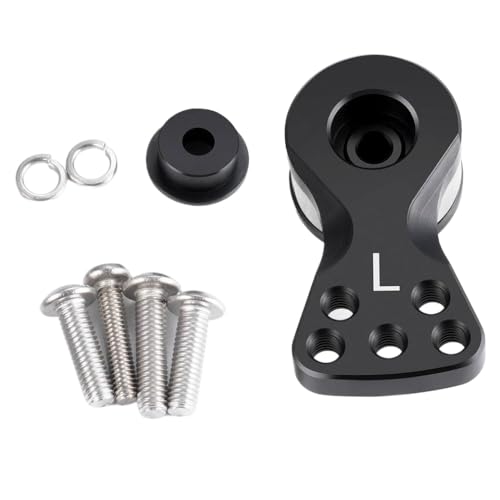 GNOVIATL 25t Einstellbarer Servoarmhornkompatibel mit RC -Auto Digital Coreless Servo Large Drehmoment Servo -Teile(L Black) von GNOVIATL