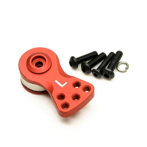 GNOVIATL 25t Einstellbarer Servoarmhornkompatibel mit RC -Auto Digital Coreless Servo Large Drehmoment Servo -Teile(L Red) von GNOVIATL