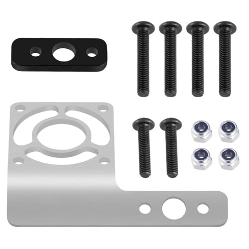 GNOVIATL 30x30 Metallkühlungslüftermontage mit Motorwärmekühlbasis kompatibel mit 1/10 DR10 -Upgrade -Teilen für das Lüfterkühlsystem von GNOVIATL