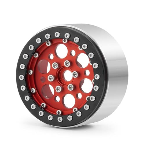 GNOVIATL 35 mm verlängerte 2,2 -Zoll -RC -Räder -Felgen mit Metallkompatibel mit 1 10 -Skala -RC -Autos wie(Red 1pcs) von GNOVIATL