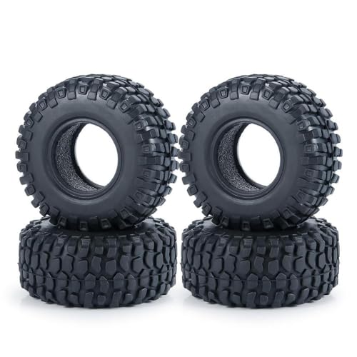 GNOVIATL 4pcs 1 0 Zoll Gummistreifen Schlammgeländeradreifen 50 54 58 62 64 65 mm kompatibel mit 1 18 1 24 Skala RC -Car -Modelle SCX24 Ähnlich(8749A-25x54x24mm) von GNOVIATL