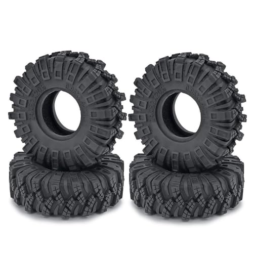 GNOVIATL 4pcs 1 0 Zoll Gummistreifen Schlammgeländeradreifen 50 54 58 62 64 65 mm kompatibel mit 1 18 1 24 Skala RC -Car -Modelle SCX24 Ähnlich(8994C-24x62x20mm) von GNOVIATL