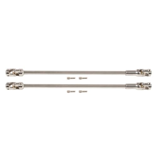 GNOVIATL 68-229 mm Stahlschnitt zur Länge Antriebswelle Universalgelenk für 1 10 Skala RC Crawler Rigs kompatibel(Silver 2PCS) von GNOVIATL