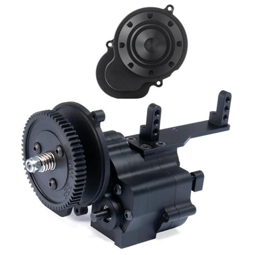 GNOVIATL -Aluminium -Getriebegehäusegetriebe und Abdeckung kompatibel mit 1 10 -Skala -RC -Crawler -Modellen wie 90018 90053 90048(Gearbox and Cover) von GNOVIATL