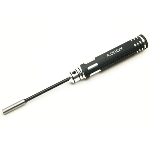 GNOVIATL RC -Modellwerkzeug -Set -Sechskantschraubendreher mit Außendrehschlüsselhülle und Radschlüssel, kompatibel mit 4,0 mm 5,5 mm 7,0 mm 8,0 mm RC -Automobilreparaturwerkzeuge(4.0mm M2) von GNOVIATL