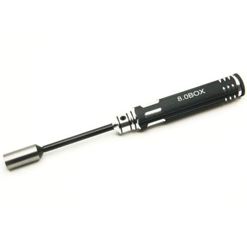 GNOVIATL RC -Modellwerkzeug -Set -Sechskantschraubendreher mit Außendrehschlüsselhülle und Radschlüssel, kompatibel mit 4,0 mm 5,5 mm 7,0 mm 8,0 mm RC -Automobilreparaturwerkzeuge(8.0mm M5) von GNOVIATL