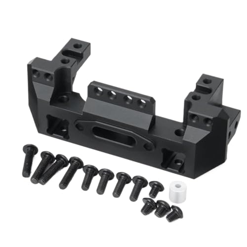 GNOVIATL Servo Mount Ständer vorne Stoßstange für 1 10 -Skala -RC -Upgrade -Teile, die mit verschiedenen Off -Straßenmodellen kompatibel sind(Black) von GNOVIATL