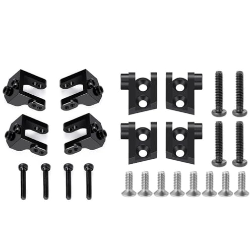 GNOVIATL Stoßdämpferhalterungslinks Fixierter Sitz Aluminium Ober unter 1 18 Skala LMT 4WD gebürstete RC -Auto -Upgrade -Teile mit ähnlichen Modellen kompatibel(Upper and Lower) von GNOVIATL