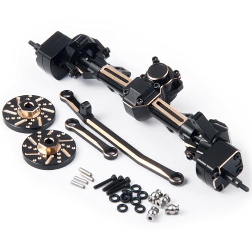 Hex -Adapter Messing vorderen Heck -Portalachse Gewichte kompatibel mit 1 24 -Skala -RC -Crawler -Modellen wie SCX24(Front Axle) von GNOVIATL