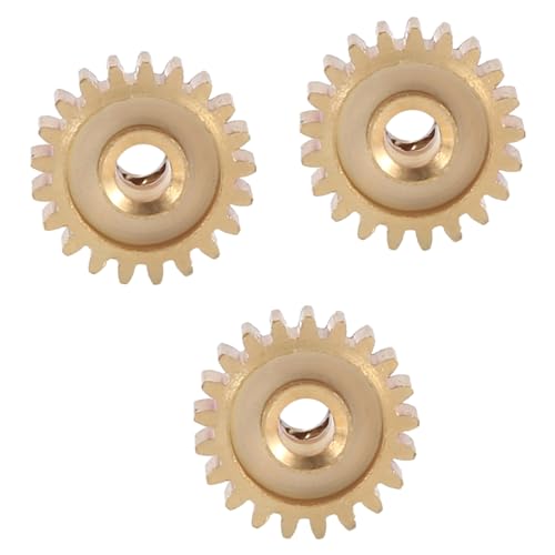 GNURBDILFO 3 STÜCKE 3,175 mm Welle Messing Ritzel Motorgetriebe 32DP 48DP 64DP M0.6 für 1/10 1/8 RC Auto 3650 3660 Zubehör 21t GNURBDILFO 3 STÜCKE 3,175 mm Welle Messing Ritzel Motorgetriebe 32DP 48DP 64DP M0.6 für 1/10 1/8 RC Auto 3650 3660 Zubehör 21t von GNURBDILFO