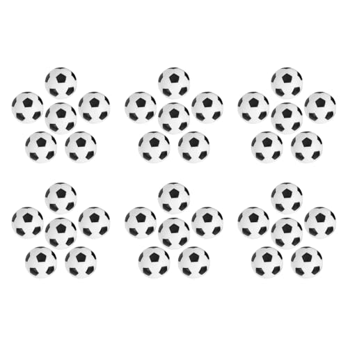 GNURBDILFO 36 STÜCKE Kleine FußBall Stil Tischkugel Foosball Hartplastik Tischkugel GegenstüCk Spiel Kinder Spielzeug von GNURBDILFO