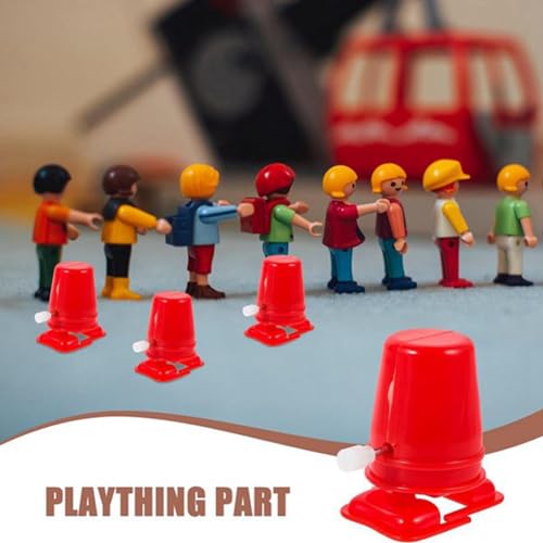 GNURBDILFO 80 Stück Uhrwerk-Roboter mit Beinen, Kinderspielzeug, Aufziehspielzeug, Bewegungsmechanismus, Bewegungsspielzeug, Spielzeug für Sport, Kinderspielzeug, Gelb von GNURBDILFO