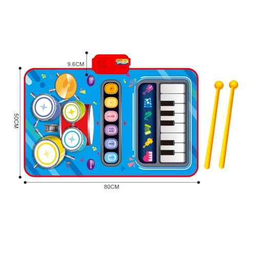 GNURBDILFO Blaue 2-In-1-Multifunktions-Elektronik-Musikdecke für Kinder Zur Förderung des Musikinteresses GNURBDILFO Blaue 2-In-1-Multifunktions-Elektronik-Musikdecke für Kinder Zur Förderung des Musikinteresses von GNURBDILFO