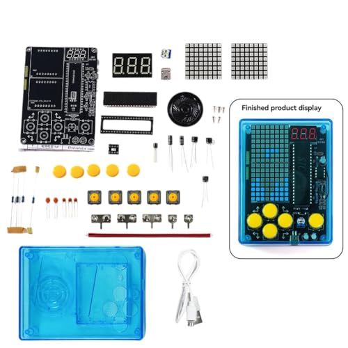GNURBDILFO DIY Pixel Game Kit + Voice Mini Pixel Spielkonsole Elektronik DIY Kit Lötprojekt Übungslötlernset B GNURBDILFO DIY Pixel Game Kit + Voice Mini Pixel Spielkonsole Elektronik DIY Kit Lötprojekt Übungslötlernset B von GNURBDILFO