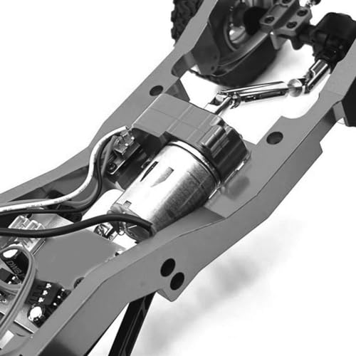GNURBDILFO Für 1/12 MN82 LC79 MN78 RC Auto-Tuning-Teile Getriebeschalenabdeckung Metallgetriebegehäuse Schwarz von GNURBDILFO