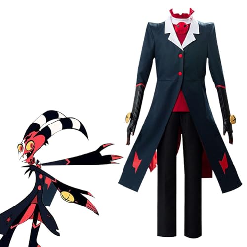 GOBIWM Hazbin Hotel Cosplay Kostüm Blitzo/Alastor/Angel Dust Cosplay Outfits Komplettes Set Halloween Party Faschingskostüm (Blitzo Cosplay, 3XL) von GOBIWM