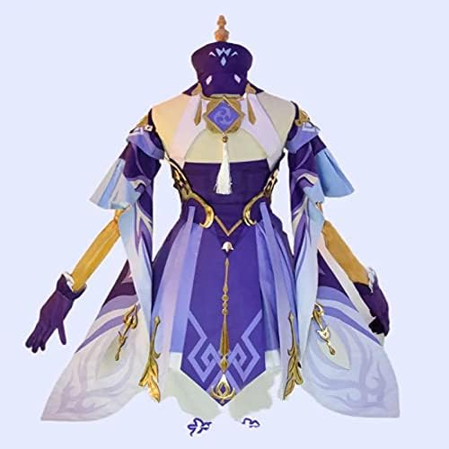 GOBIWM HuTao Cosplay Kostüm Paimon/KeQing/Klee/Kamisato Ayaka Cosplay Set Spielfiguren Cosplay Outfits Halloween Mottoparty (Keqing Cosplay, XXL) von GOBIWM