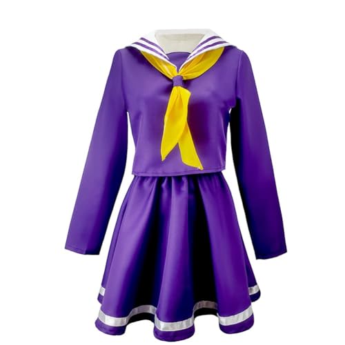 NO GAME NO LIFE Cosplay Kostüm Shiro Cosplay Uniform Set Anime Cosplay Outfits für Party (Shiro, XS) von GOBIWM