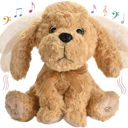 Interaktives singendes Plüschtier Hund, Nimmt auf und wiederholt, was du sagst, 8 Lieder, Kopf- und Ohrenbewegungen, Geburtstag für Kleinkinder von 3, 4, 5 und 6 Jahren (Goldendoodle-Spielzeug) von GOBRILLFUN