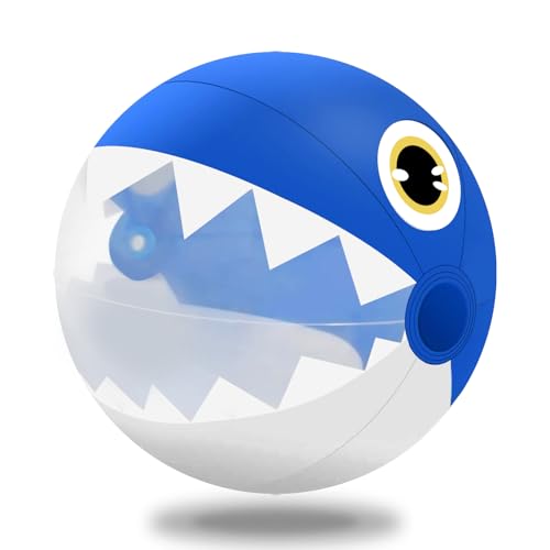 GODR7OY Wasserbälle – Aufblasbare Haifisch Wasserball Groß, durchsichtige Aufblasbälle von Strandspielzeug für Kinder und Erwachsene, 16 Zoll große Poolbälle – Schwimmbecken-Spielzeug und Sommerparty von GODR7OY