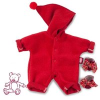 GÖTZ 033613 Anzug Zipfelmütze rot 30 cm von GÖTZ