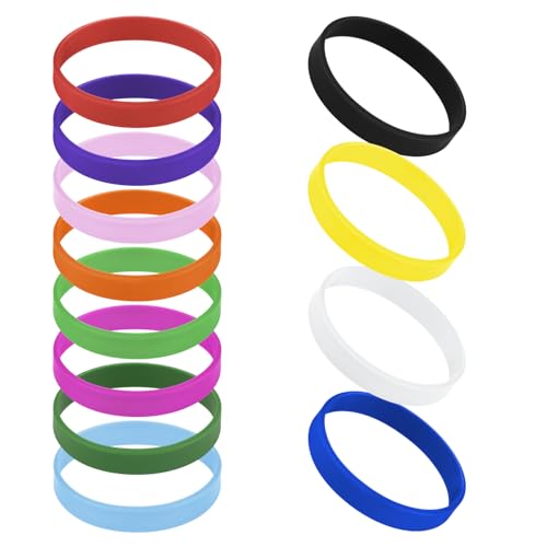 GOGO 12 Stück Silikonarmband Silikon Jelly Armbänder für Kinder, Gummi Armreifen für Partyzubehör- Sortiert GOGO 12 Stück Silikonarmband Silikon Jelly Armbänder für Kinder, Gummi Armreifen für Partyzubehör- Sortiert von GOGO