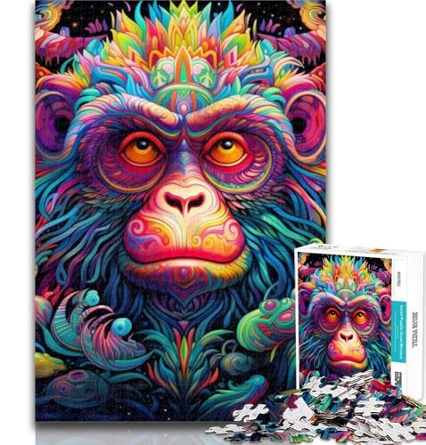 1000 Teile für Erwachsene, Art Monkey, 1000-teiliges Puzzle für Teenager, Geschenke, dekomprimierendes intellektuelles Lernspielzeug, Wichtelgeschenke, 26x38cm 1000 Teile für Erwachsene, Art Monkey, 1000-teiliges Puzzle für Teenager, Geschenke, dekomprimierendes intellektuelles Lernspielzeug, Wichtelgeschenke, 26x38cm von GOIUYTGM