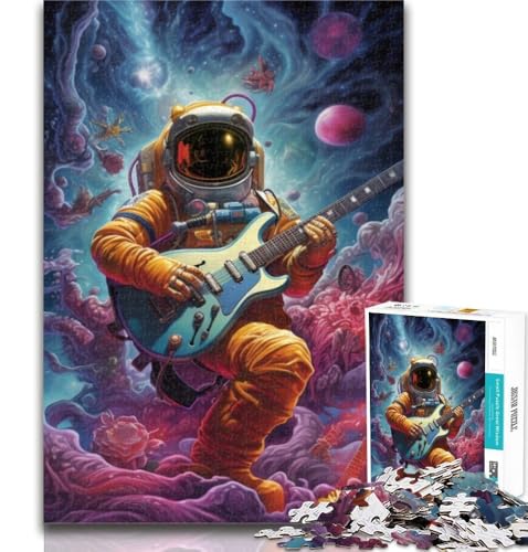 1000 Teile für Erwachsene, Astronautengitarren-Puzzles für Erwachsene und Jugendliche, Spielzeug, Lernspiele, Stressabbau, tolle Geschenke und Spielzeuge, 75x50cm von GOIUYTGM