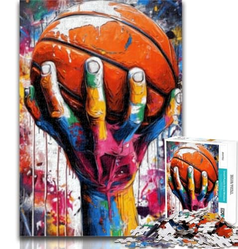 1000 Teile für Erwachsene, Basketball-Sportpuzzles für Erwachsene und Jugendliche, Spielzeug, Lernspiele, Stressabbau, tolle Geschenke und Spielzeuge, 75x50cm von GOIUYTGM