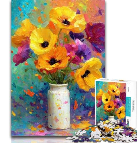 1000 Teile für Erwachsene, Blumen in Einer Vase, Mal-Puzzle für Teenager, Lernspielzeug, ganze Familie, 50x75cm 1000 Teile für Erwachsene, Blumen in Einer Vase, Mal-Puzzle für Teenager, Lernspielzeug, ganze Familie, 50x75cm von GOIUYTGM