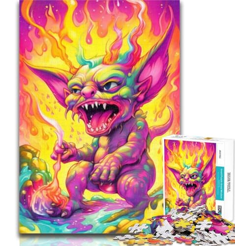 1000 Teile für Erwachsene, Bunte psychedelische Monster, 1000-teiliges Puzzle für Erwachsene und Jugendliche, mit passendem Poster und Quizblatt, für Kinder ab 14 Jahren, 50x75cm 1000 Teile für Erwachsene, Bunte psychedelische Monster, 1000-teiliges Puzzle für Erwachsene und Jugendliche, mit passendem Poster und Quizblatt, für Kinder ab 14 Jahren, 50x75cm von GOIUYTGM