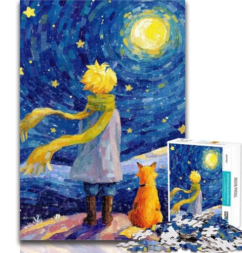 1000 Teile für Erwachsene, Der Kleine Prinz, Fuchs-Puzzle für Erwachsene und Jugendliche, Familienunterhaltungsspielzeug ganze Familie, 50x75cm von GOIUYTGM