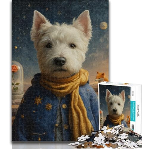 1000 Teile für Erwachsene, Der kleine Prinz, Hunde-Puzzle für Teenager, 1000 Teile, Spielzeug, intellektuelles Spiel, Künstlersammlung, Bildende Kunst, 50x75cm von GOIUYTGM
