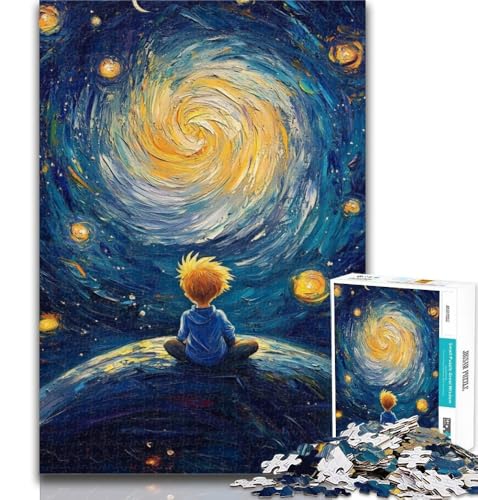 1000 Teile für Erwachsene, Der kleine Prinz des Nachthimmels, 1000-teiliges Puzzle für Erwachsene und Jugendliche, Familienspiele, Weihnachts- und Geburtstagsgeschenke, 26x38cm 1000 Teile für Erwachsene, Der kleine Prinz des Nachthimmels, 1000-teiliges Puzzle für Erwachsene und Jugendliche, Familienspiele, Weihnachts- und Geburtstagsgeschenke, 26x38cm von GOIUYTGM