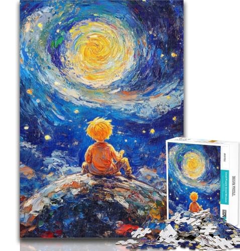 1000 Teile für Erwachsene, Der kleine Prinz des Nachthimmels, Puzzle für Teenager, 1000 Teile, Familienspiel, Stressabbau, schwierige Herausforderung, Wichtelgeschenke, 26x38cm 1000 Teile für Erwachsene, Der kleine Prinz des Nachthimmels, Puzzle für Teenager, 1000 Teile, Familienspiel, Stressabbau, schwierige Herausforderung, Wichtelgeschenke, 26x38cm von GOIUYTGM