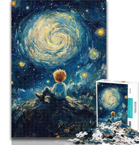 1000 Teile für Erwachsene, Der kleine Prinz des Nachthimmels, Puzzle für Teenager, 1000 Teile, Familienspiel, Stressabbau, schwierige Herausforderung, Wichtelgeschenke, 50x75cm von GOIUYTGM